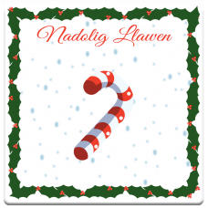 Nadolig Llawen Candy Cane (Happy Christmas)